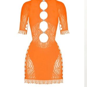 Poster girl - Orange Miranda Dress